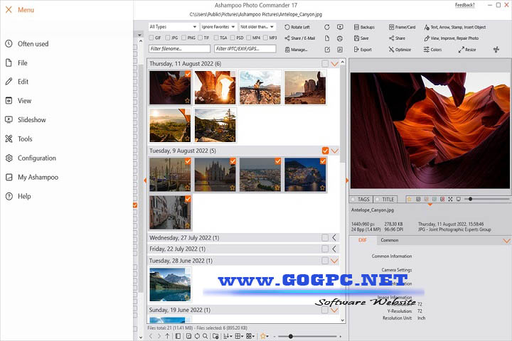 Ashampoo Photo Commander v18.0.1 x64bit- Free Download 