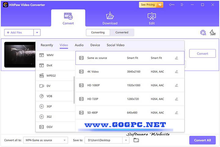 Hitpaw Video Converter Version 4.4.1 (x64bit) GOGPC.Net