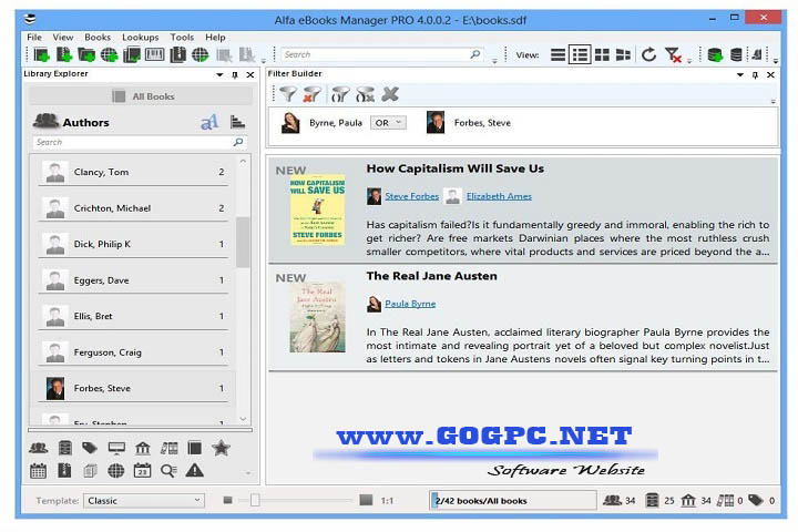 Alfa eBooks Manager Pro Web - Version 8.6.38.1 GOGPC.Net