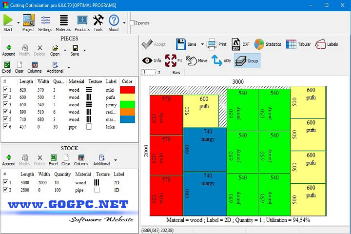 Cutting Optimization Pro - Version 5.18.0.50 Free Download