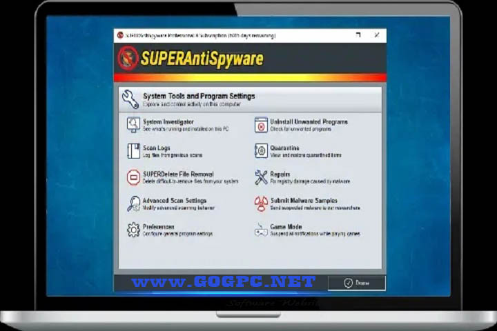 SUPERAntiSpyware Professional X - Full Version From Gogpc.net Download