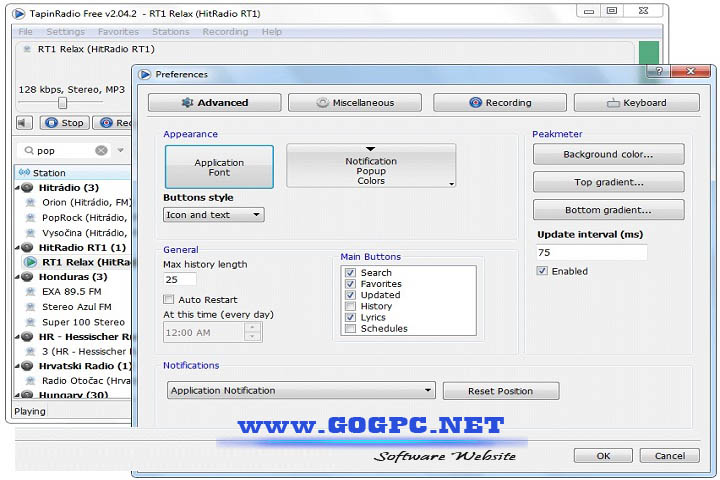 TapinRadio Pro - Version 2.15.98.4 (x64) GOGPC.Net