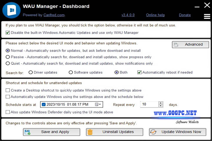 WAU Manager - Version 1.0 x64 (GOGPC.Net)