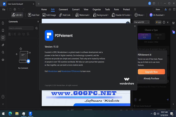 Wondershare PDFelement Professional v11.1.0.3143 Free Download